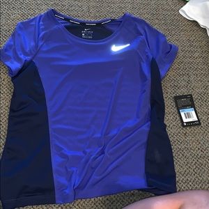 Purple dry fit Nike workout top